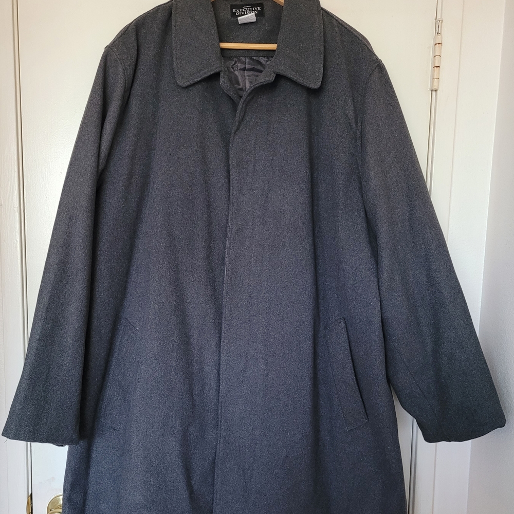Haband Men's Gray Overcoat